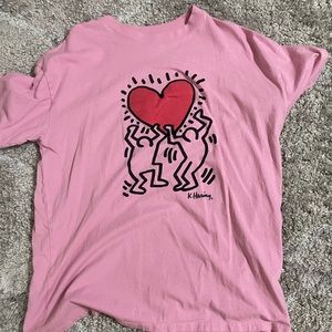 Pink Keith Haring Shirt